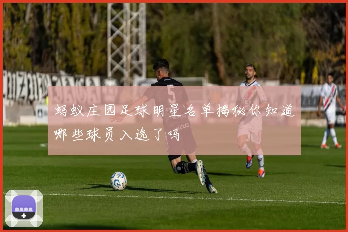 蚂蚁庄园足球明星名单揭秘你知道哪些球员入选了吗
